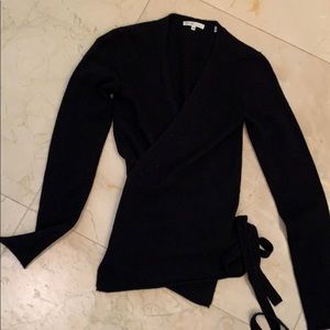 Vince cashmere wrap sweater